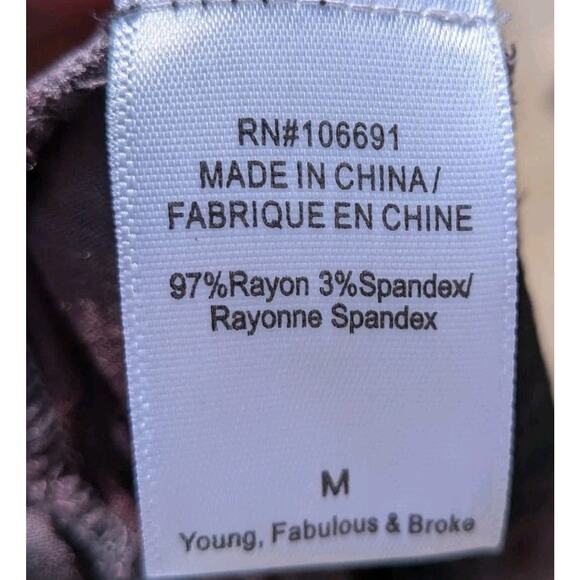 Revolve Young Fabulous and Broke Tie Dye Jayden V-Neck Blouse Womens Size Medium - Picture 6 of 6